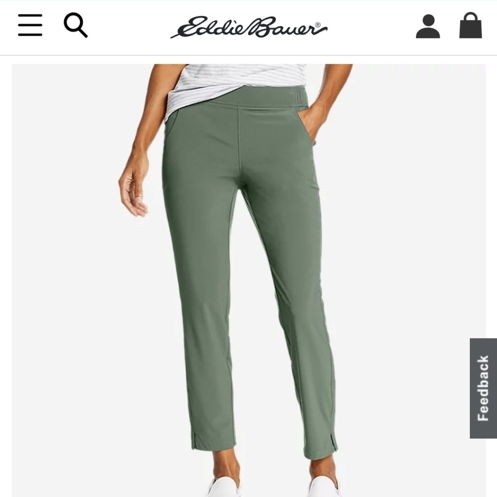 NWT EDDIE BAUER  XXL DEPARTURE ANKLE PANTS